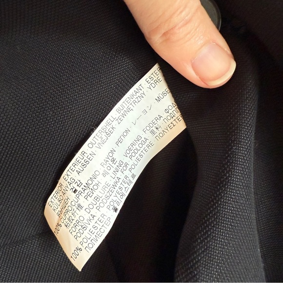 Zara Woman Studio Oversized Blazer | Black | Double-Breasted | Size Small | Flaw - Picture 4 of 5